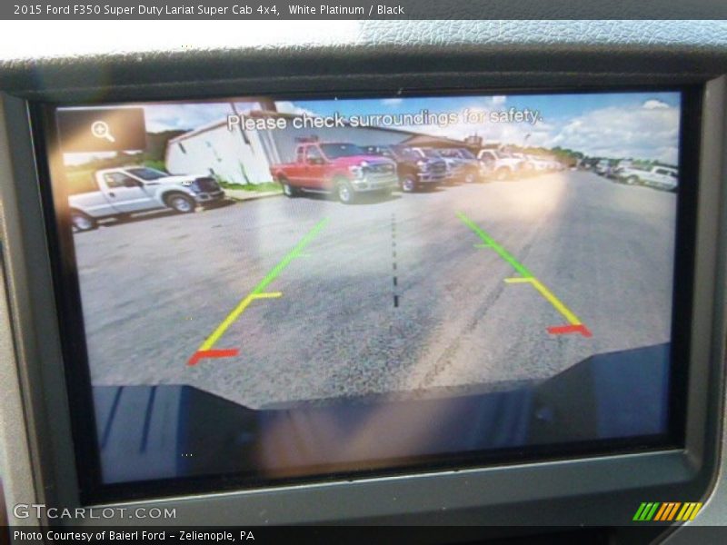 White Platinum / Black 2015 Ford F350 Super Duty Lariat Super Cab 4x4