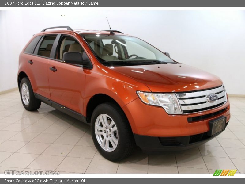 Blazing Copper Metallic / Camel 2007 Ford Edge SE