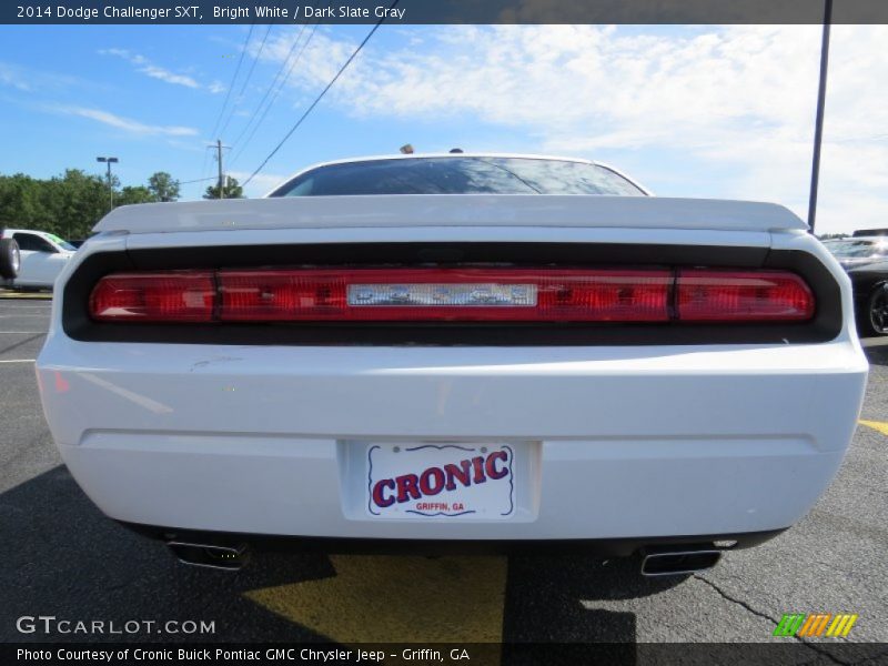 Bright White / Dark Slate Gray 2014 Dodge Challenger SXT