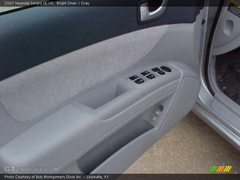 Bright Silver / Gray 2007 Hyundai Sonata SE V6