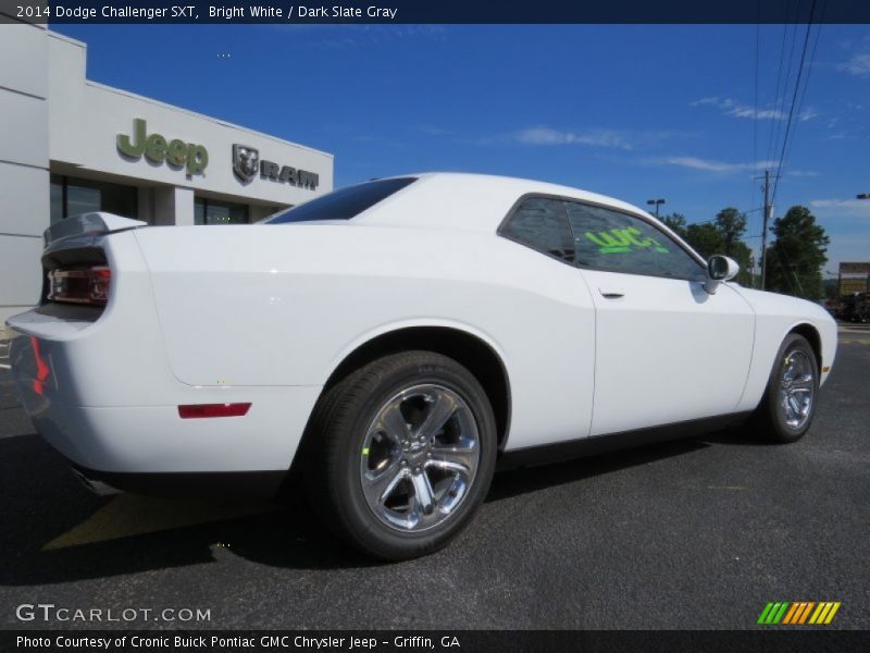 Bright White / Dark Slate Gray 2014 Dodge Challenger SXT
