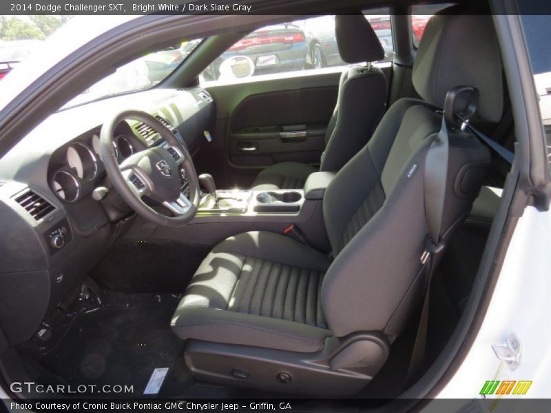 Bright White / Dark Slate Gray 2014 Dodge Challenger SXT