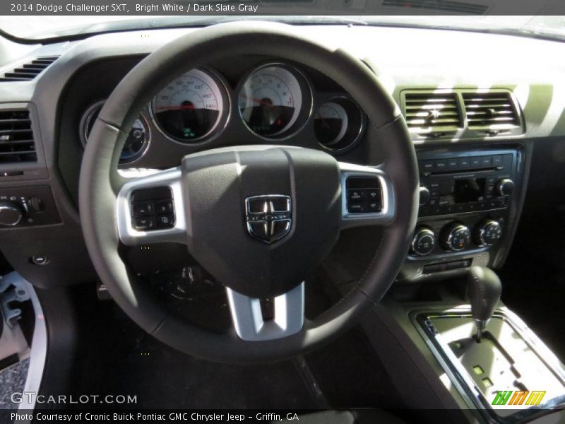 Bright White / Dark Slate Gray 2014 Dodge Challenger SXT