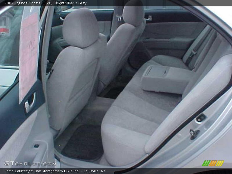 Bright Silver / Gray 2007 Hyundai Sonata SE V6