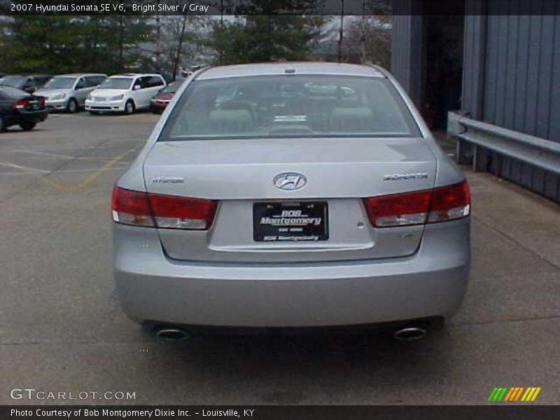 Bright Silver / Gray 2007 Hyundai Sonata SE V6