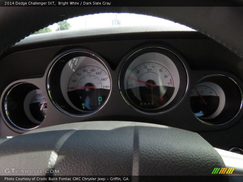 Bright White / Dark Slate Gray 2014 Dodge Challenger SXT