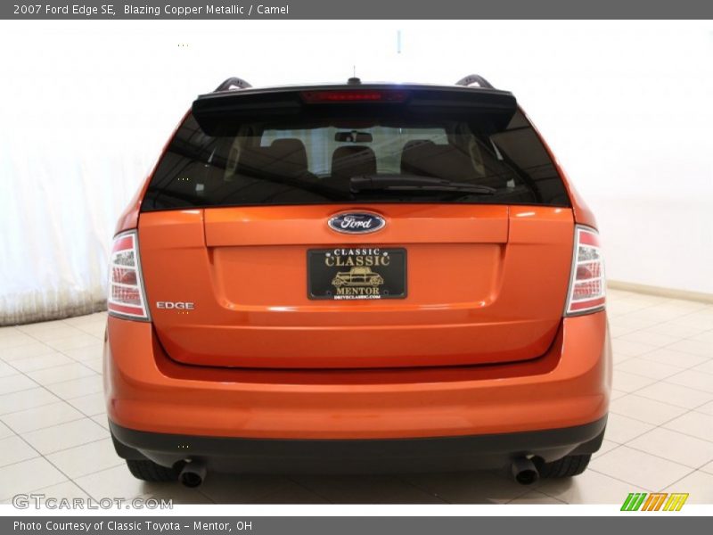 Blazing Copper Metallic / Camel 2007 Ford Edge SE