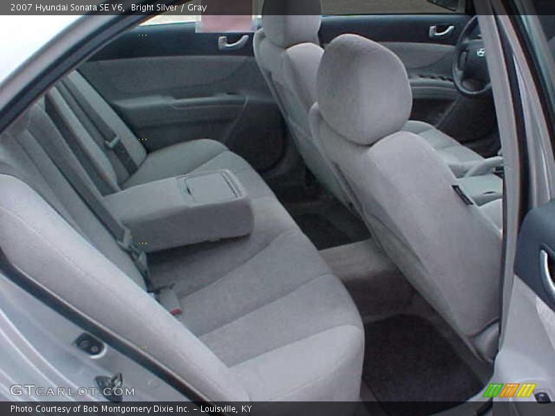 Bright Silver / Gray 2007 Hyundai Sonata SE V6