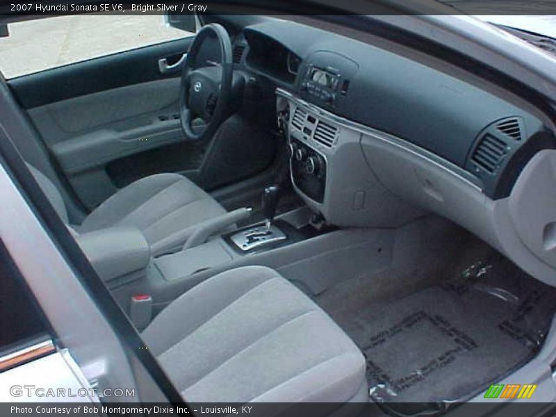 Bright Silver / Gray 2007 Hyundai Sonata SE V6