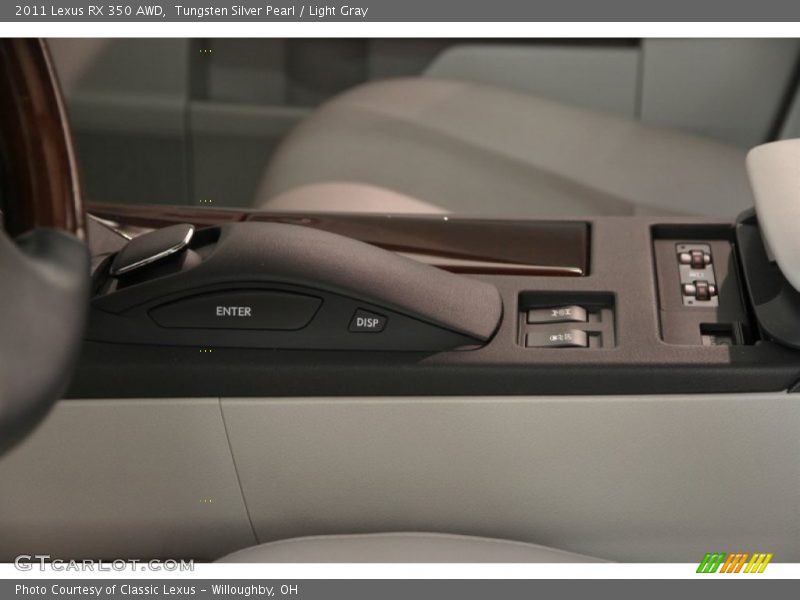 Tungsten Silver Pearl / Light Gray 2011 Lexus RX 350 AWD