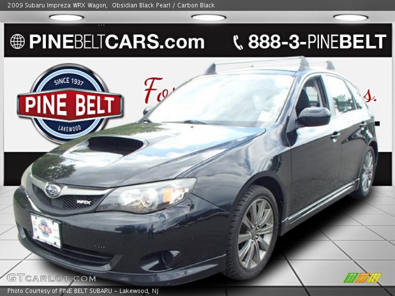 Obsidian Black Pearl / Carbon Black 2009 Subaru Impreza WRX Wagon