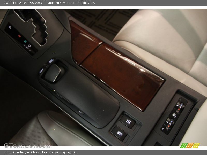 Tungsten Silver Pearl / Light Gray 2011 Lexus RX 350 AWD