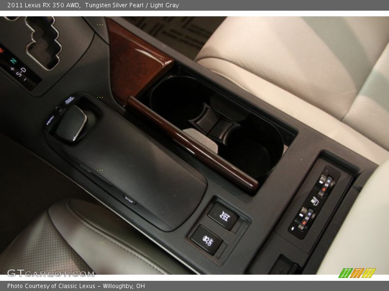 Tungsten Silver Pearl / Light Gray 2011 Lexus RX 350 AWD