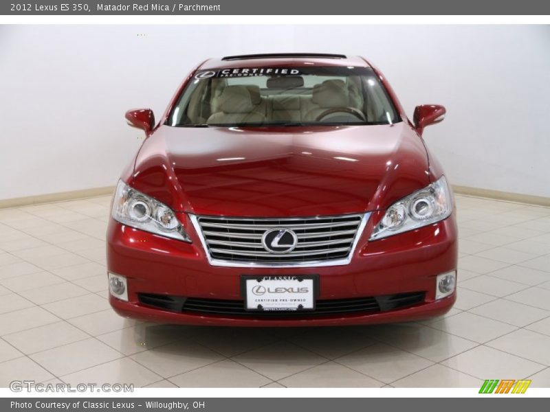 Matador Red Mica / Parchment 2012 Lexus ES 350