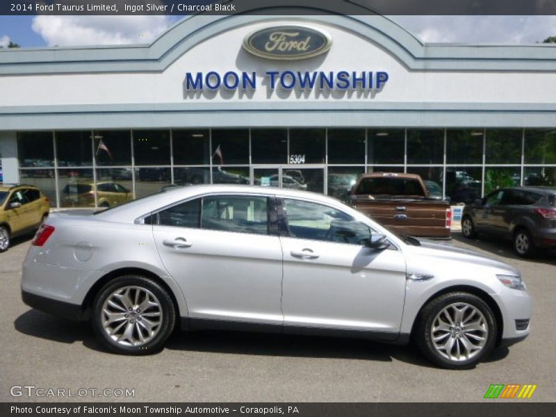 Ingot Silver / Charcoal Black 2014 Ford Taurus Limited