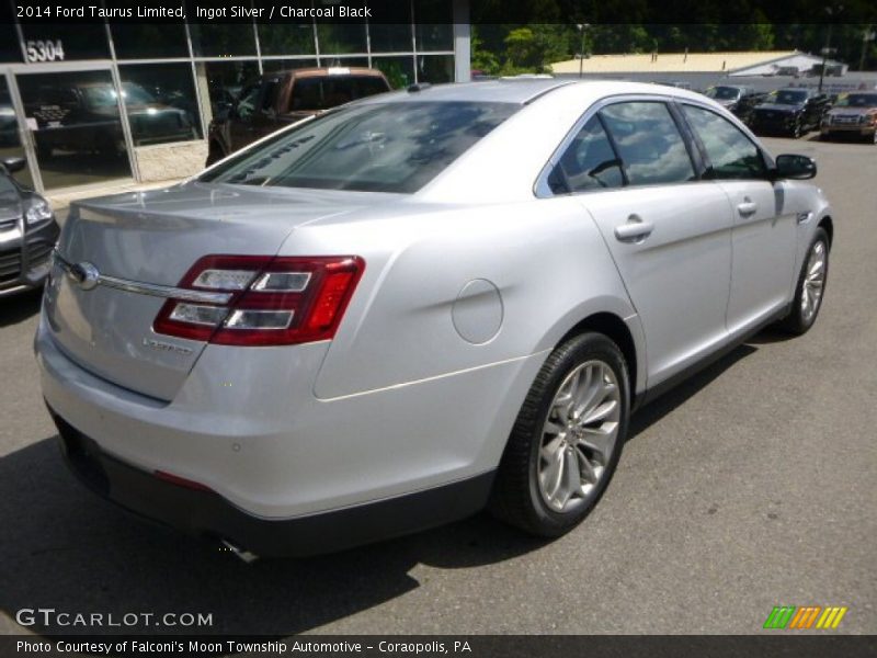 Ingot Silver / Charcoal Black 2014 Ford Taurus Limited