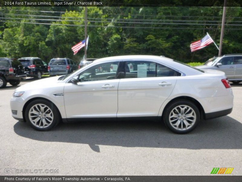 Ingot Silver / Charcoal Black 2014 Ford Taurus Limited