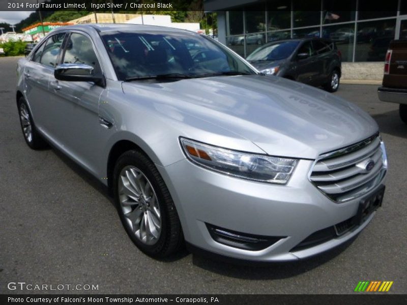 Ingot Silver / Charcoal Black 2014 Ford Taurus Limited