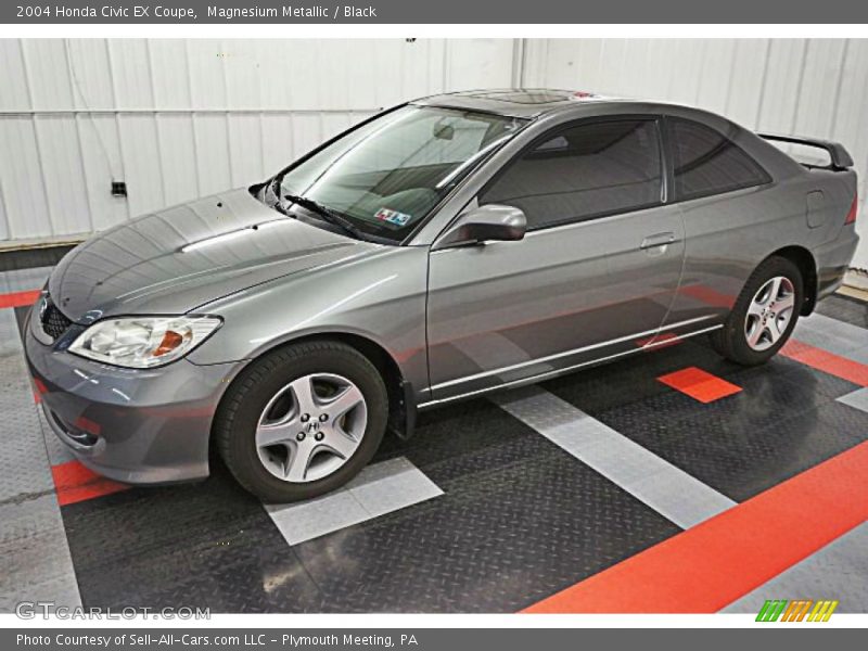Magnesium Metallic / Black 2004 Honda Civic EX Coupe