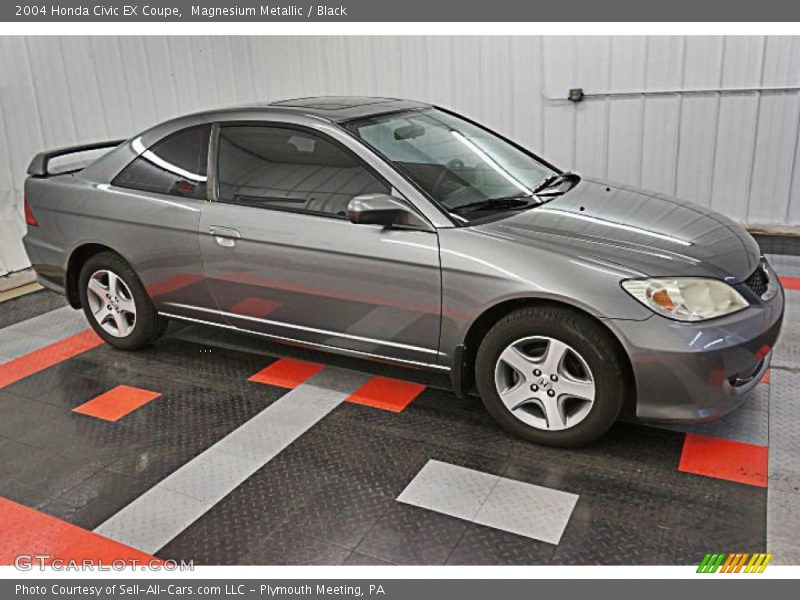 Magnesium Metallic / Black 2004 Honda Civic EX Coupe