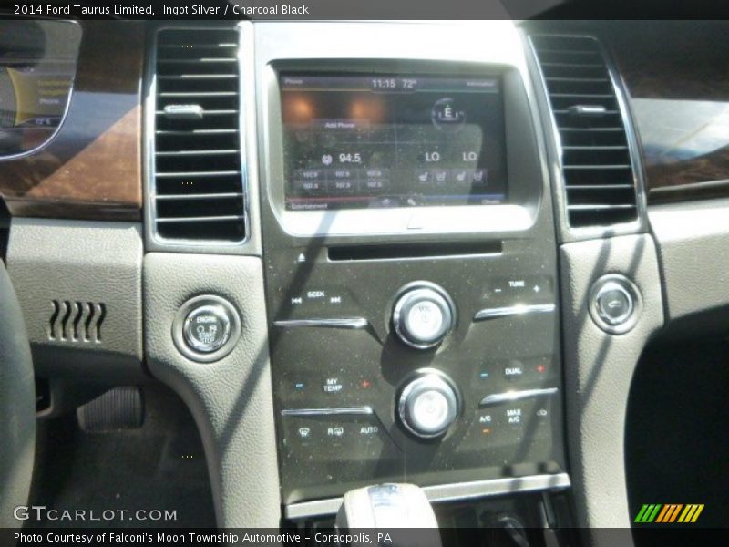 Ingot Silver / Charcoal Black 2014 Ford Taurus Limited