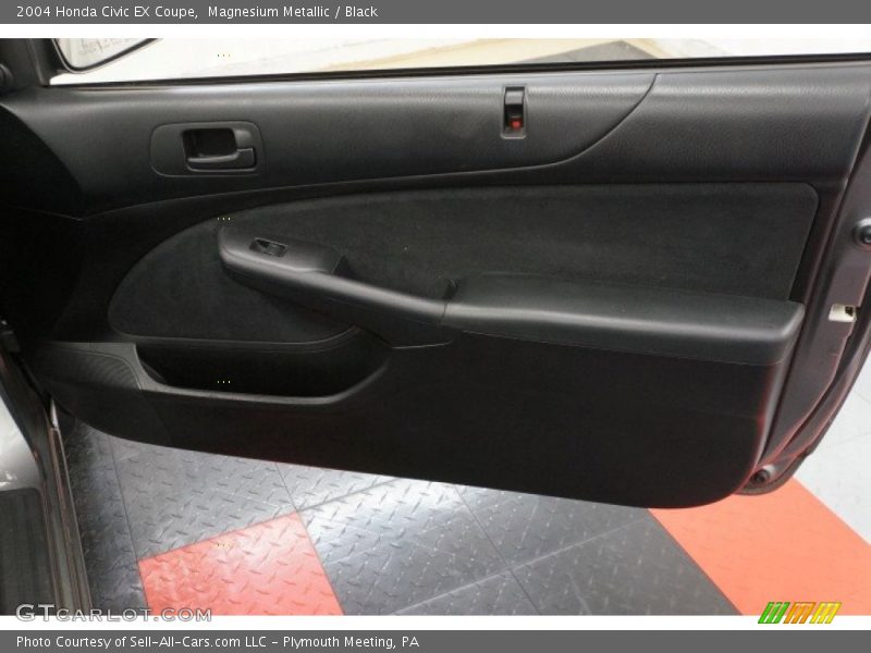 Magnesium Metallic / Black 2004 Honda Civic EX Coupe