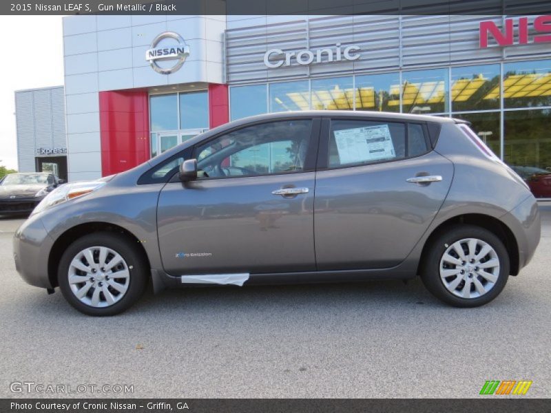 Gun Metallic / Black 2015 Nissan LEAF S