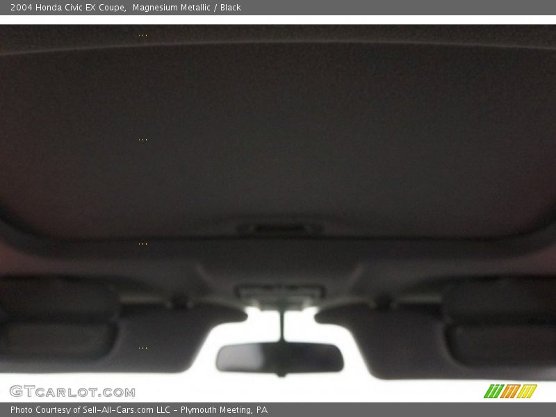 Magnesium Metallic / Black 2004 Honda Civic EX Coupe