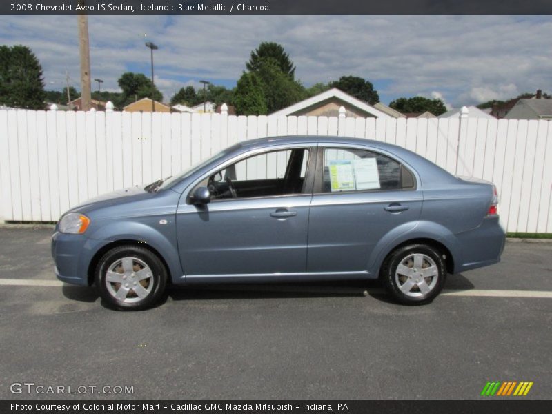 Icelandic Blue Metallic / Charcoal 2008 Chevrolet Aveo LS Sedan