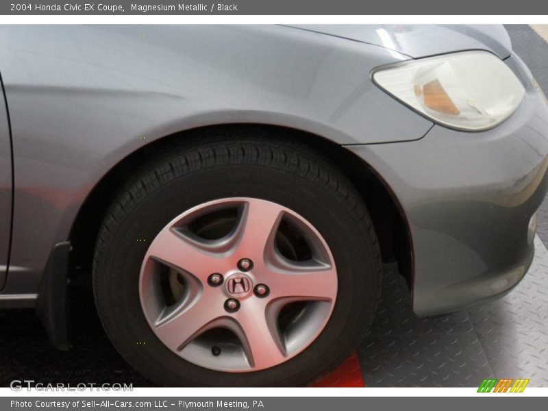 Magnesium Metallic / Black 2004 Honda Civic EX Coupe