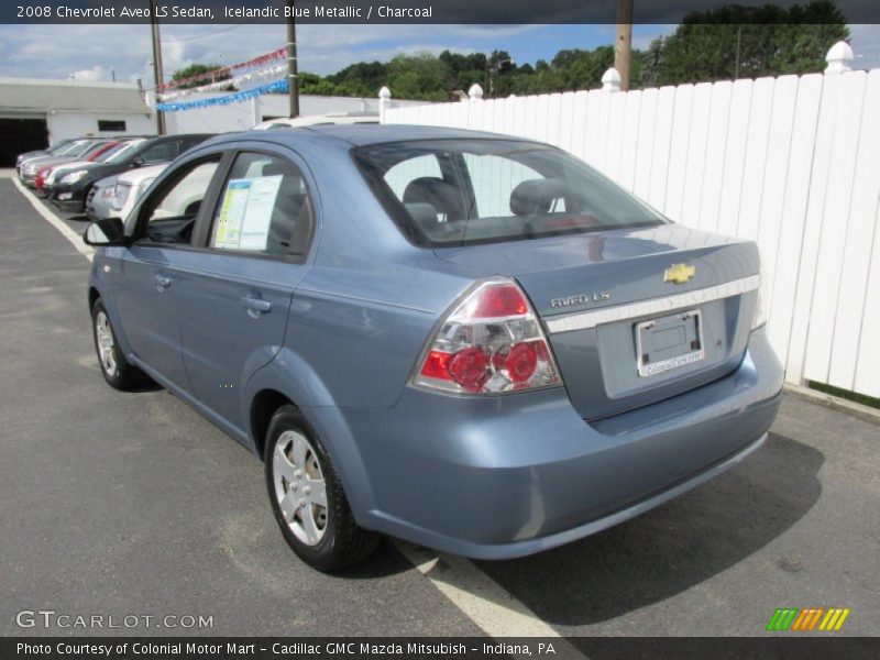 Icelandic Blue Metallic / Charcoal 2008 Chevrolet Aveo LS Sedan
