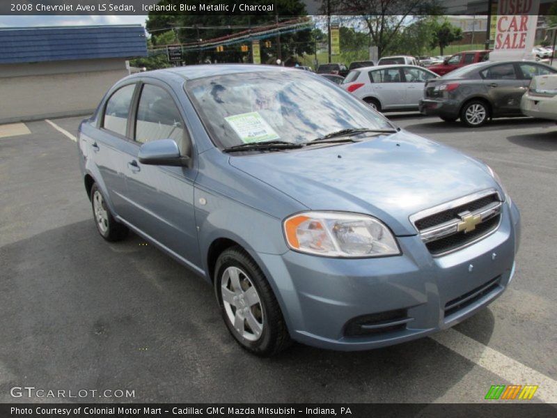 Icelandic Blue Metallic / Charcoal 2008 Chevrolet Aveo LS Sedan