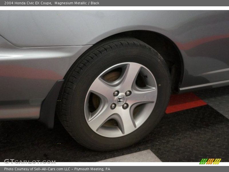 Magnesium Metallic / Black 2004 Honda Civic EX Coupe