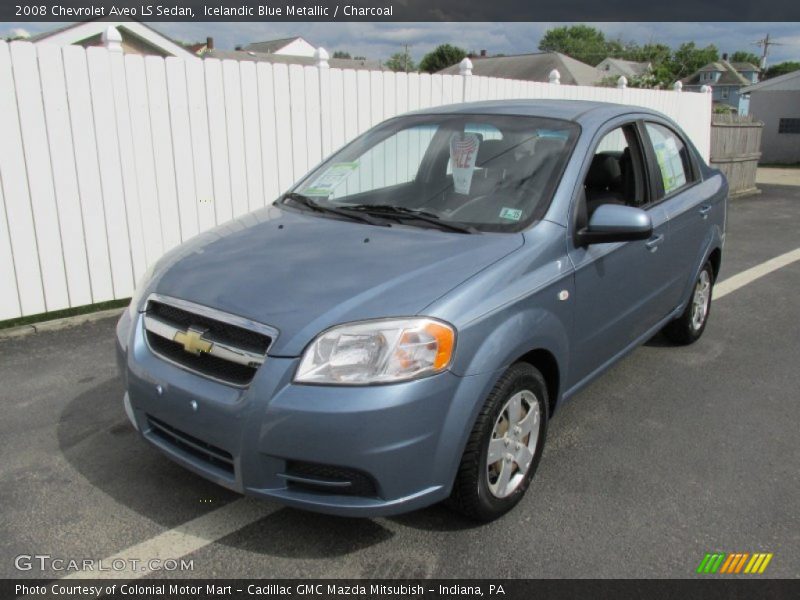 Icelandic Blue Metallic / Charcoal 2008 Chevrolet Aveo LS Sedan