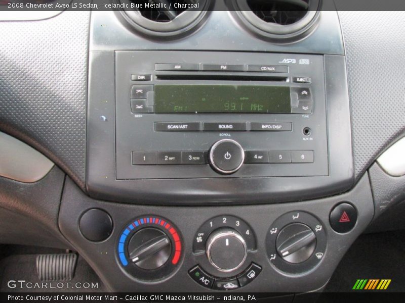 Icelandic Blue Metallic / Charcoal 2008 Chevrolet Aveo LS Sedan