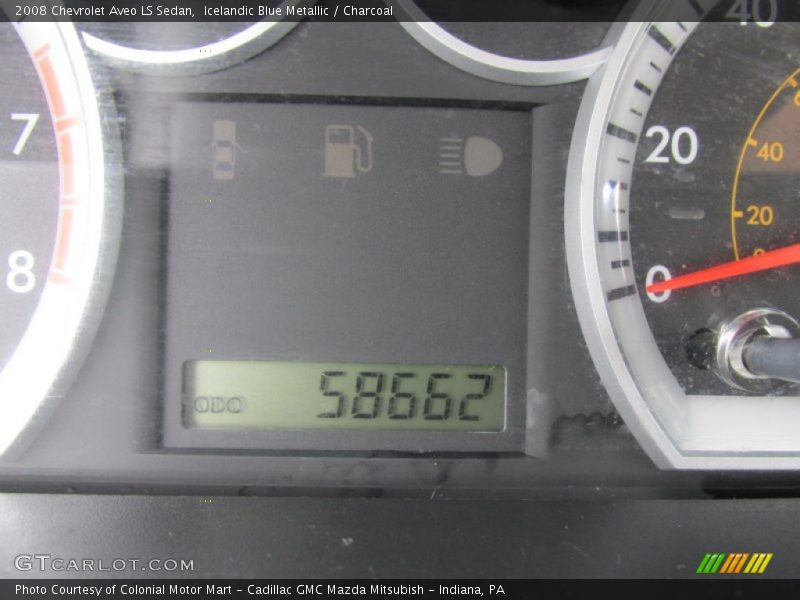 Icelandic Blue Metallic / Charcoal 2008 Chevrolet Aveo LS Sedan