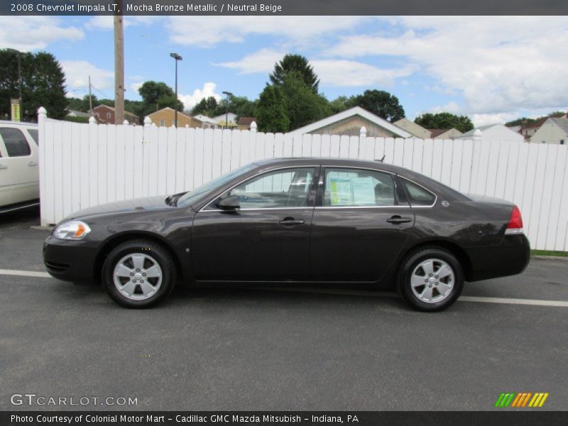 Mocha Bronze Metallic / Neutral Beige 2008 Chevrolet Impala LT