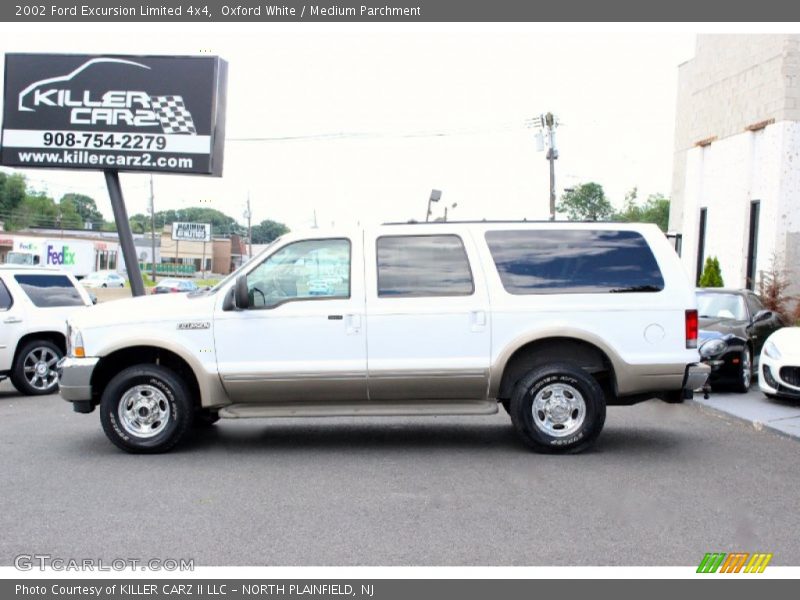 Oxford White / Medium Parchment 2002 Ford Excursion Limited 4x4