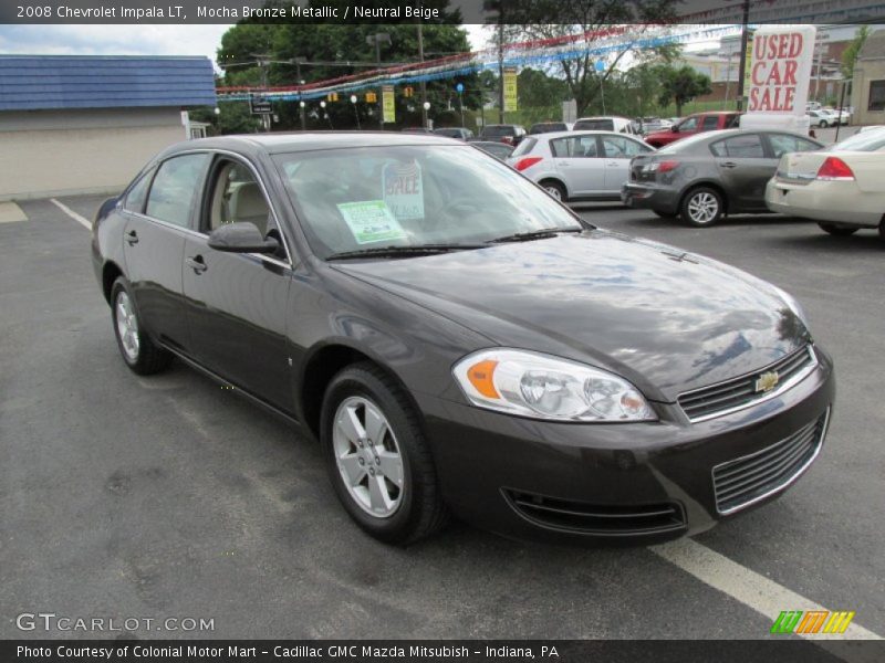 Mocha Bronze Metallic / Neutral Beige 2008 Chevrolet Impala LT