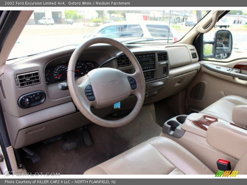 Oxford White / Medium Parchment 2002 Ford Excursion Limited 4x4