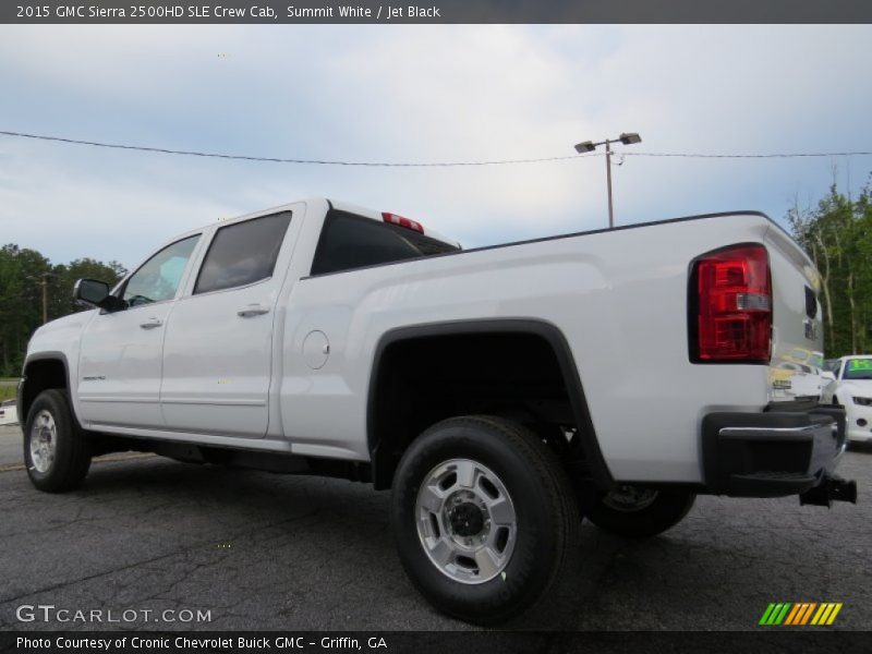 Summit White / Jet Black 2015 GMC Sierra 2500HD SLE Crew Cab