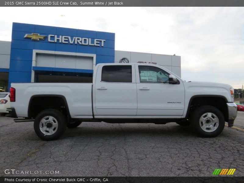 Summit White / Jet Black 2015 GMC Sierra 2500HD SLE Crew Cab