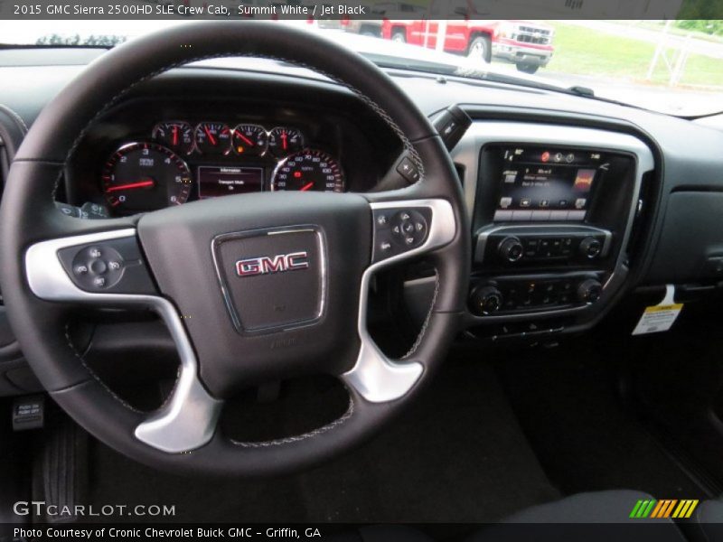 Summit White / Jet Black 2015 GMC Sierra 2500HD SLE Crew Cab