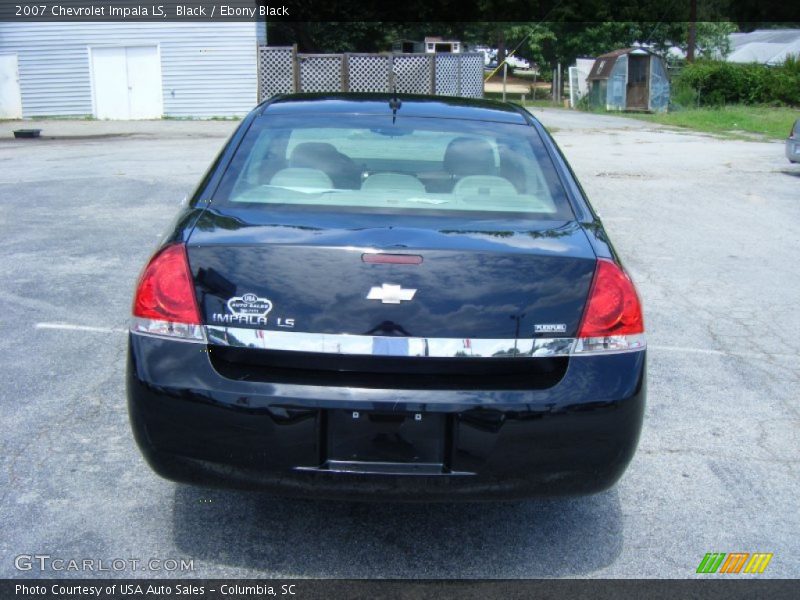 Black / Ebony Black 2007 Chevrolet Impala LS