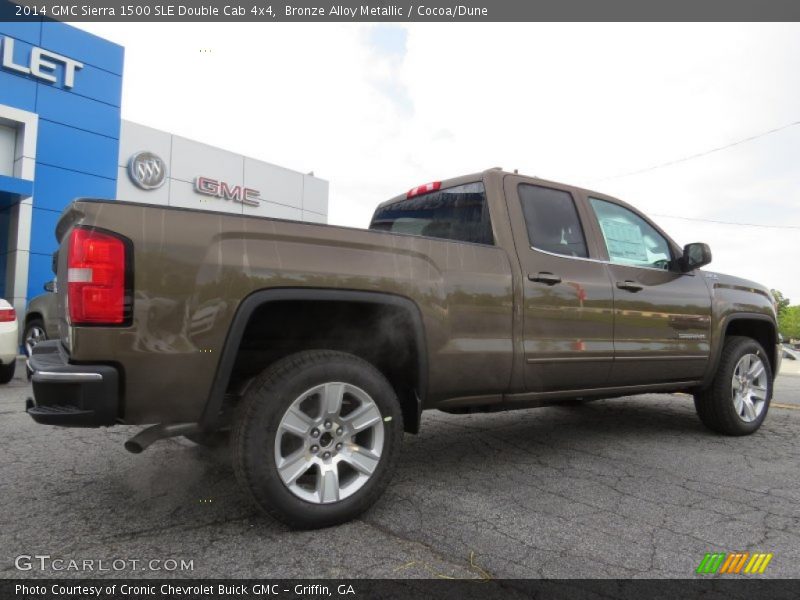 Bronze Alloy Metallic / Cocoa/Dune 2014 GMC Sierra 1500 SLE Double Cab 4x4