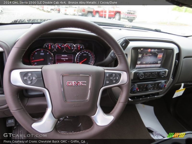 Dashboard of 2014 Sierra 1500 SLE Double Cab 4x4