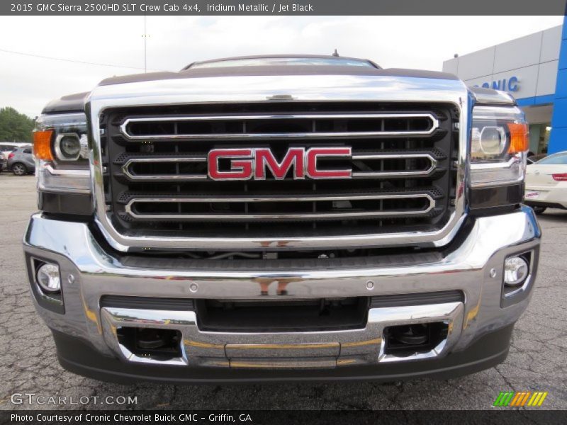 Iridium Metallic / Jet Black 2015 GMC Sierra 2500HD SLT Crew Cab 4x4