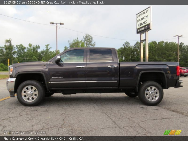 Iridium Metallic / Jet Black 2015 GMC Sierra 2500HD SLT Crew Cab 4x4