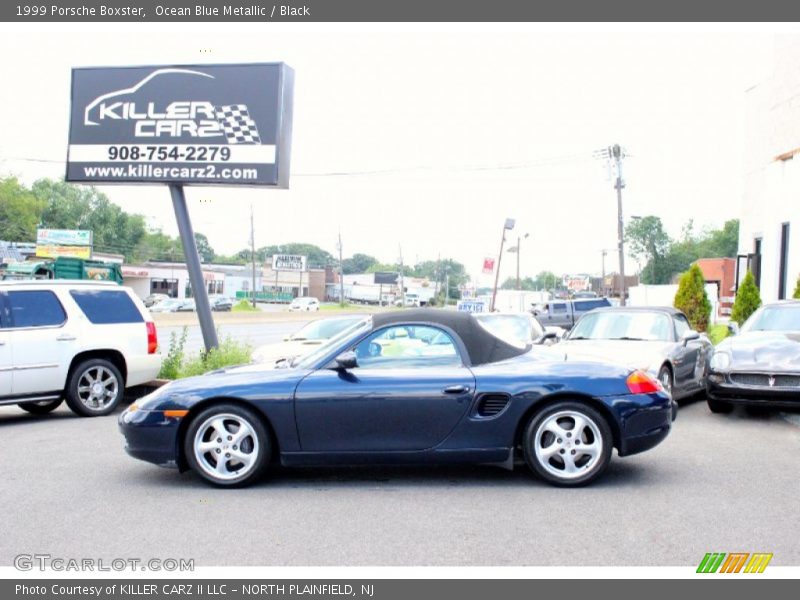 Ocean Blue Metallic / Black 1999 Porsche Boxster