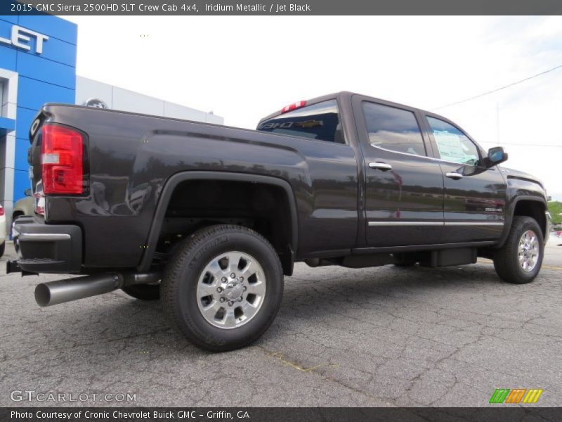 Iridium Metallic / Jet Black 2015 GMC Sierra 2500HD SLT Crew Cab 4x4